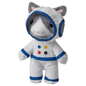 IKEA AFTONSPARV Soft Toy With Astronaut Suit, Cat, 11" (005.515.39) NEW